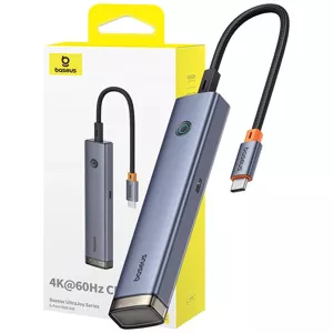 USB Hub Baseus 6-Port HUB AIR UltraJoy Series Type-C - HDMI, USB3.0x2, USB2.0, C3.0, PD (grey)