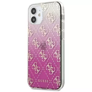 Kryt Guess GUHCP12SPCU4GGPI iPhone 12 mini 5,4" pink hardcase 4G Gradient (GUHCP12SPCU4GGPI)
