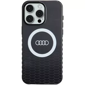 Kryt Audi IML Big Logo MagSafe Case iPhone 15 Pro Max 6.7" black hardcase AU-IMLMIP15PM-Q5/D2-BK (AU-IMLMIP15PM-Q5/D2-BK)