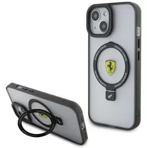 Kryt Ferrari FEHMP15SUSCAH iPhone 15 6.1" transparent hardcase Ring Stand 2023 Collection MagSafe (FEHMP15SUSCAH)