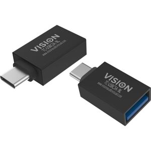 Vision USB-C na USB 3.0A adaptér TC-USBC3A/BL čierny