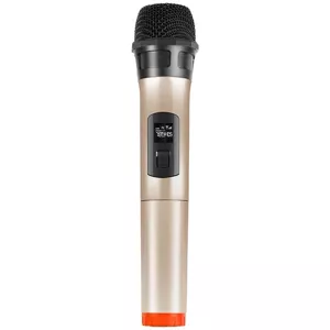 Mikrofón PULUZ PU628J 3.5mm UHF wireless dynamic microphone (gold)