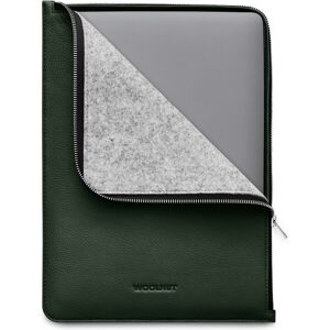 Woolnut kožené Folio púzdro pre 13"/14" MacBook tmavo zelené