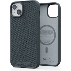 NJORD Fabric MagSafe kryt iPhone 15 Plus tmavo šedý