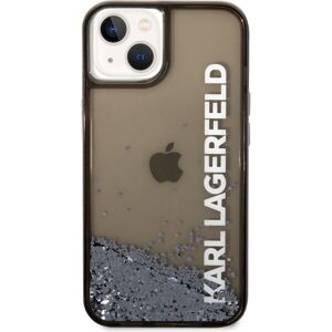 Karl Lagerfeld Translucent Liquid Glitter Zadný Kryt pre iPhone 14 Max Black