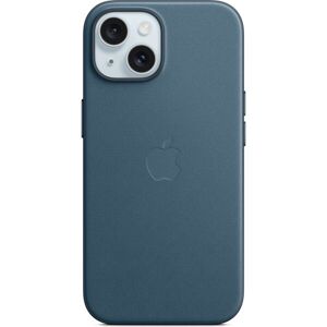 Kryt z tkaniny FineWoven s MagSafe na iPhone 15 tichomorsky modrý