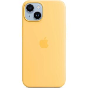 Apple silikónový kryt s MagSafe na iPhone 14 slnečno žltá