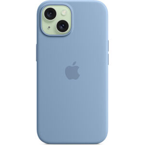 Apple silikínový kryt s MagSafe na iPhone 15 ľadovo modrý