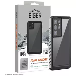 Púzdro Eiger Avalanche Case for Samsung Galaxy S23 Ultra in Clear/ Black (EGCA00447)