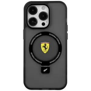 Kryt Ferrari FEHMP15SUSCAK iPhone 15 6.1" black hardcase Ring Stand 2023 Collection MagSafe (FEHMP15SUSCAK)
