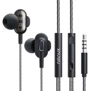 Slúchadlá Wired earphones Blitzwolf AirAux AA-HE4, 3.5mm jack, 1.2m (black) (5907489609609)