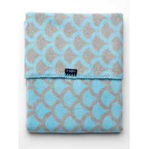 Detská bavlnená deka so vzorom Womar 75x100 modro-sivá