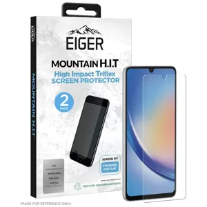 Ochranné sklo Eiger Mountain H.I.T. Screen Protector (2 Pack) for Samsung Galaxy A34 5G In Clear / Transparent (EGSP00884)