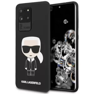 Kryt Karl Lagerfeld S20 Ultra G988 hardcase black Silicone Iconic KLHCS69SLFKBK