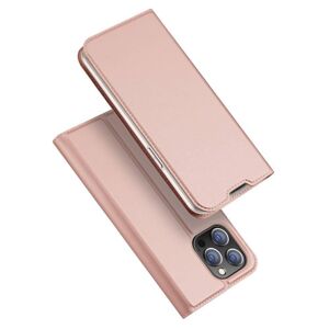 Dux Ducis Skin Leather case, knižkové púzdro, iPhone 14 Pro, ružové
