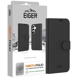 Púzdro Eiger North Folio Case for Samsung S24 in Black