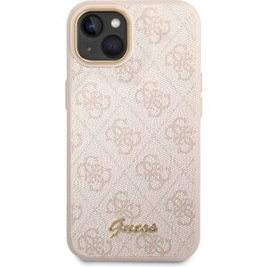 Guess PC/TPU 4G Metal Camera Outline Zadný Kryt pre iPhone 14 Max Pink