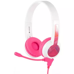 Slúchadlá Wired headphones for kids BuddyPhones School+ pink (4897111740026)