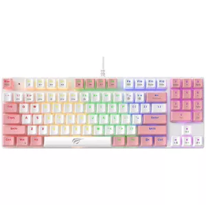 Herná klávesnica Gaming keyboard KB512L PRO (white pink)