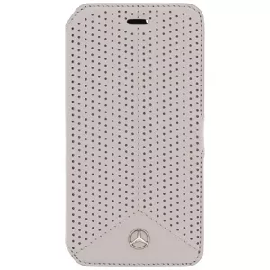 Púzdro Mercedes - Apple iPhone 6/6S Booklet Case Pure Line Leather - Grey (MEFLBKP6PEGR)
