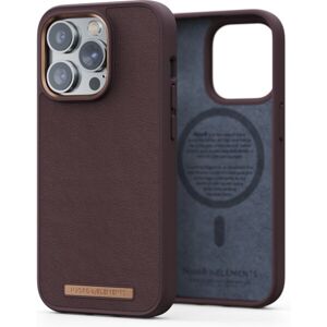 Leather Magsafe Case iPhone 14 Pro Dark Brown, Njord Genuine Leather Magsafe Case iPhone 14 Pro Dark