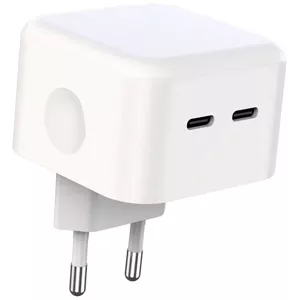 Nabíjačka XO L102 wall charger, 2x USB-C, 35W (white) (6920680830688)