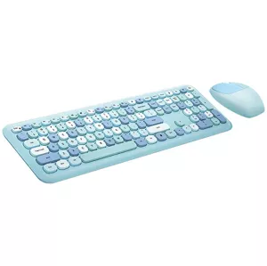Klávesnica Wireless keyboard + mouse set MOFII 666 2.4G (Blue)