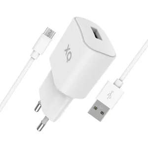 Nabíjačka XQISIT NP Travel Charger Single USB-A 2.4A w. micr white (50854)