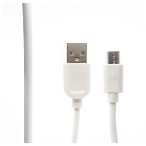USB - Mikro USB kábel 1M, biely