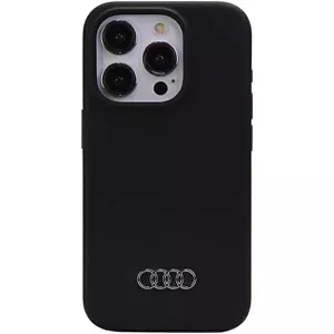 Kryt Audi Silicone Case iPhone 15 Pro Max 6.7" black hardcase (AU-LSRIP15PM-Q3/D1-BK)
