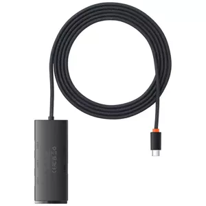 Dokovacia stanica Baseus Lite Series Hub 4in1 USB-C to 4x USB 3.0 + USB-C, 2m (Black)