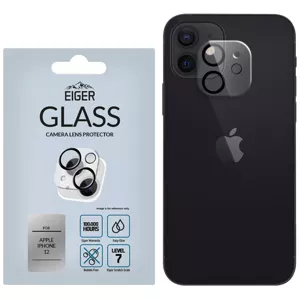 Ochranné sklo Eiger 3D GLASS Camera Lens Protector for Apple iPhone 12 in Clear/Black