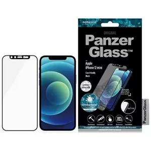 Ochranné sklo PanzerGlass E2E Microfracture iPhone 12 Mini 5,4" CamSlider Swarovsky Case Friendly AntiBacterial black (2716)