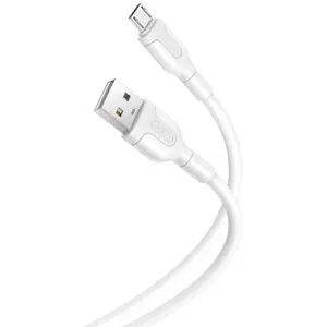 Kábel Cable USB to Micro USB XO NB212 2.1A 1m, white (6920680827794)