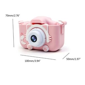 Fotoaparát pre deti X5 s motívom mačky, ružový