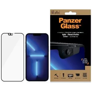 Ochranné sklo PanzerGlass E2E Microfracture iPhone 13 Pro Max 6,7" CamSlider Case Friendly AntiBacterial black 2749 (2749)