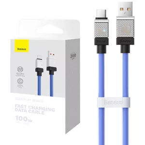 Kábel Cable USB do USB-C Baseus CoolPlay 100W 2m (blue)