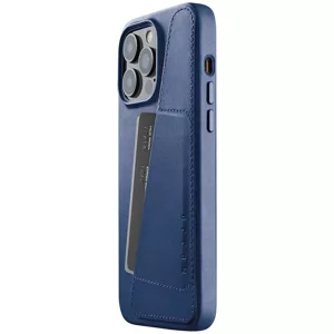 Kryt Mujjo Full Leather Wallet Case with MagSafe for iPhone 14 Pro Max - Monaco Blue