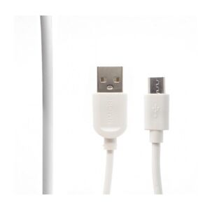 USB - Mikro USB kábel 2m biely