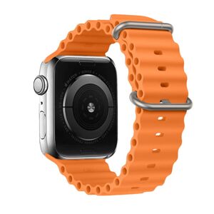 Silicone remienok, Apple Watch 42 / 44 / 45 / 49 mm, design 1, rranžový