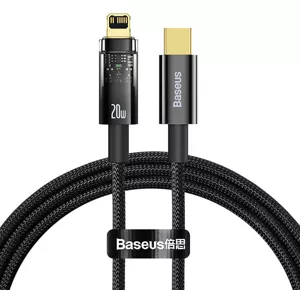 Kábel Baseus Explorer,USB-C to Lightning Cable, 20W, 1m (Black)