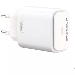 Nabíjačka XO L90B Wall Charger, USB-C, PD 20W + QC 3.0 18W (White) (6920680825325)