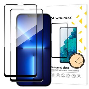 Wozinsky 2x 5D Tvrdené sklo, iPhone 13 / 13 Pro / 14, čierne