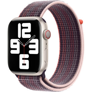 Apple Watch Apple Watch 45mm bezinkovo fialový prevliekací športový remienok