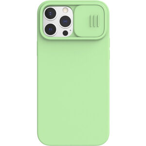 Nillkin CamShield Silky Magnetic silikónový kryt iPhone 13 Pro Max mentolovo zelený