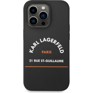 Karl Lagerfeld Rue St Gullaume kryt iPhone 14 Pro Max čierny