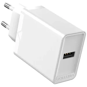 Nabíjačka Wall charger EU USB-A Vention FAAW0-EU 12W, 2.4A, (white)
