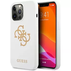 Kryt Guess GUHCP13XLS4GGWH iPhone 13 Pro Max 6,7"  white hard case Silicone 4G Logo (GUHCP13XLS4GGWH)