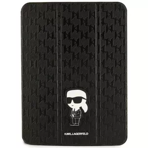 Púzdro Karl Lagerfeld iPad 10.9" Folio Magnet Allover Cover black Saffiano Monogram Ikonik (KLFC11SAKHPKK)