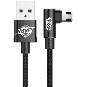 Kábel Baseus MVP Elbow Cable USB and Micro USB 2A  2m - Black (6953156269545)